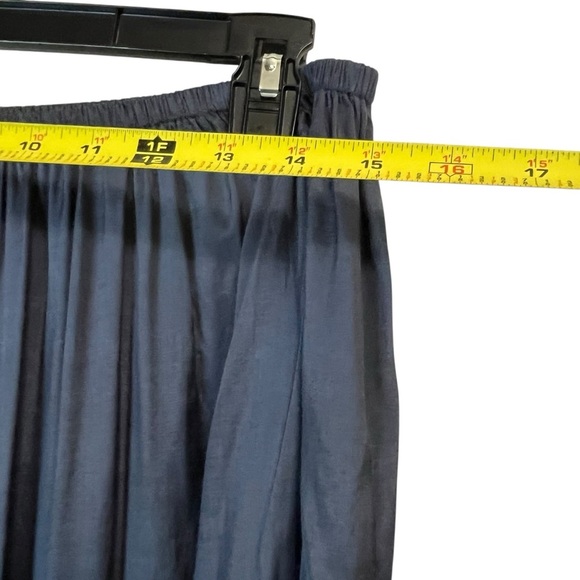 Chan Luu Flowy High Waisted Maxi   Gathered Boho Whimsy Goth Prussian Skirt SZ L - Picture 5 of 6